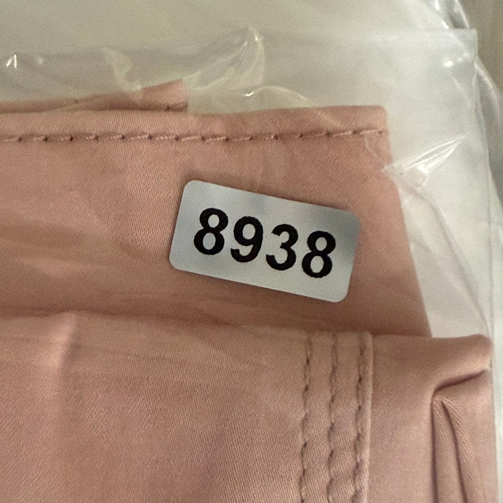 Jil Sander Womens Peach Pink Cotton Stretch Straight Leg Trousers Size 42 Italy - Picture 11 of 11